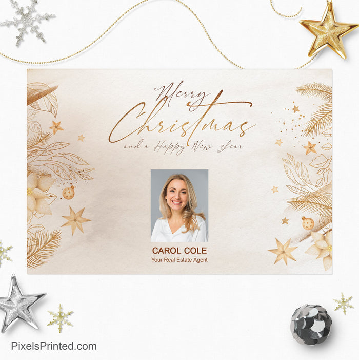 Realty One Group Christmas holiday postcards PixelsPrinted