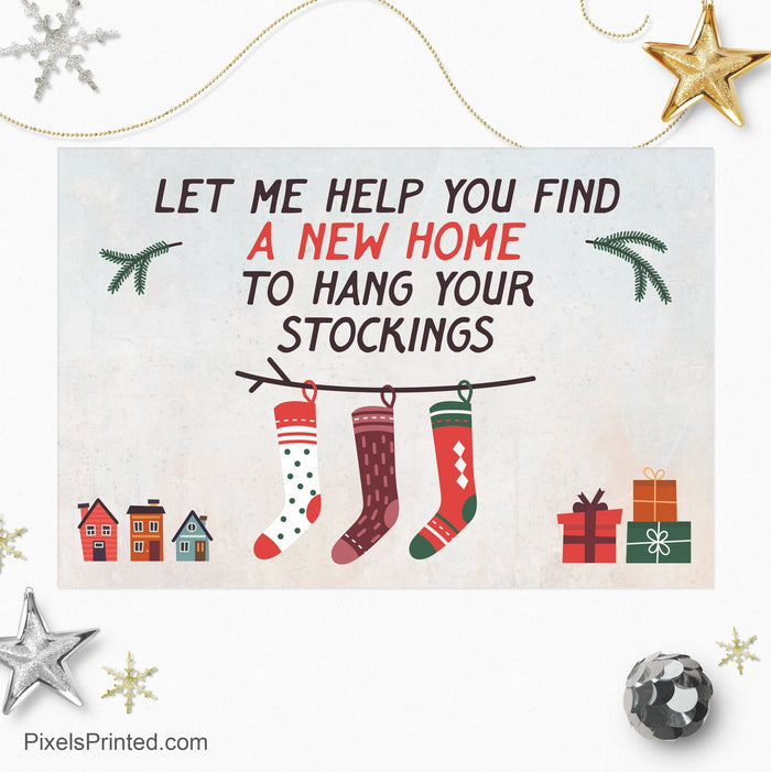 Realty One Group Christmas holiday postcards PixelsPrinted