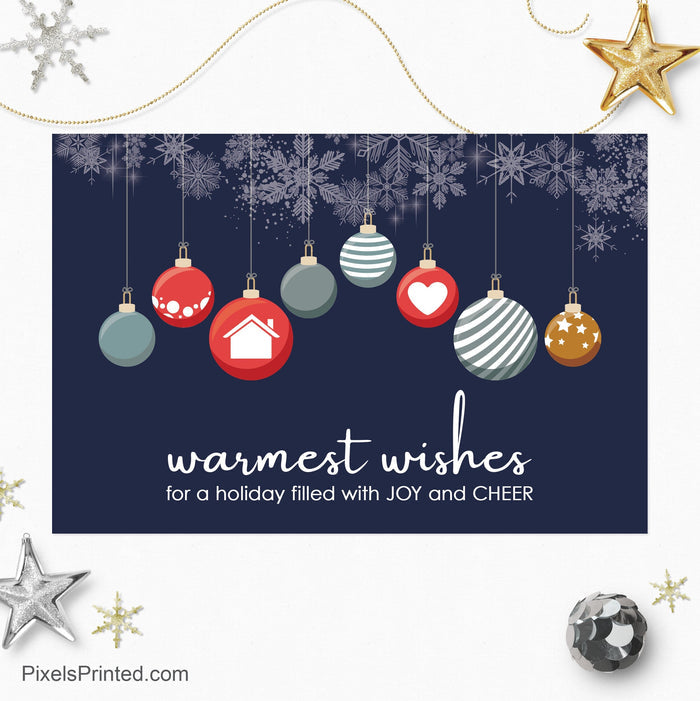 Realty One Group Christmas holiday postcards PixelsPrinted