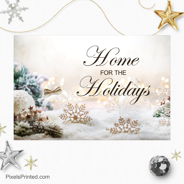 Realty One Group Christmas holiday postcards PixelsPrinted