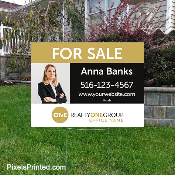 Realty ONE Group for sale yard signs yard signs PixelsPrinted