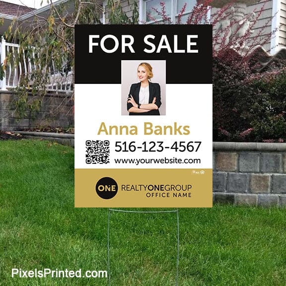 Realty ONE Group for sale yard signs yard signs PixelsPrinted