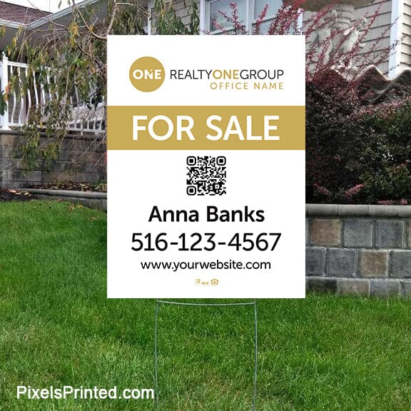 Realty ONE Group for sale yard signs yard signs PixelsPrinted