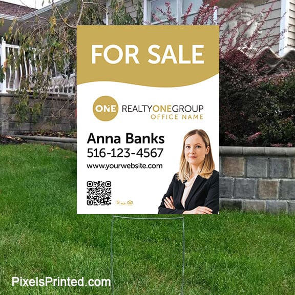 Realty ONE Group for sale yard signs yard signs PixelsPrinted