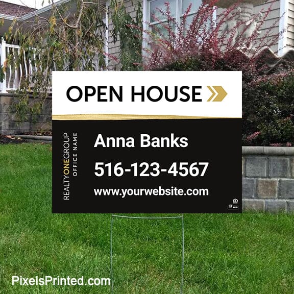 Realty ONE Group open house yard signs yard signs PixelsPrinted