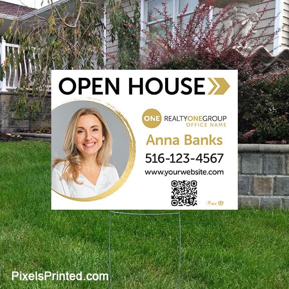 Realty ONE Group open house yard signs yard signs PixelsPrinted