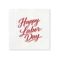 Red Cocktail Napkins, 50-Pack, 3-ply, Labor Day Party Decor