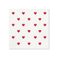 Red Heart Cocktail Napkins, 50-Pack, 3-ply, Valentine’s & Galentine’s Party Napkins