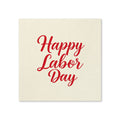 Red Labor Day Cocktail Napkins, 50-Pack, 3-ply, Labor Day Party Decor
