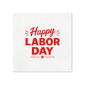Red Labor Day Cocktail Napkins, 50-Pack, 3-ply, Labor Day Party Decor