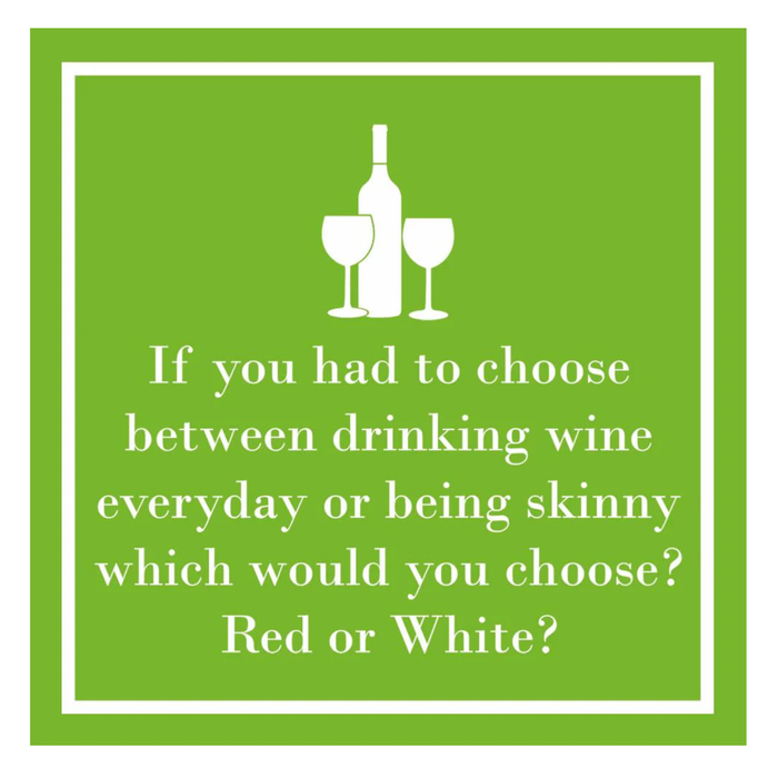 Red or White? Cocktail Napkins