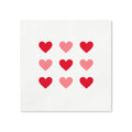 Red & Pink Hearts Valentine’s Day Cocktail Napkins, 50-Pack, 3-ply, Valentine’s Day Party Decor