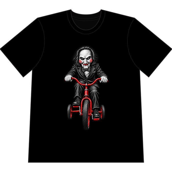 Red Tricycle Nightmare Tee Heavyweight Vintage Horror Graphic T-Shirt