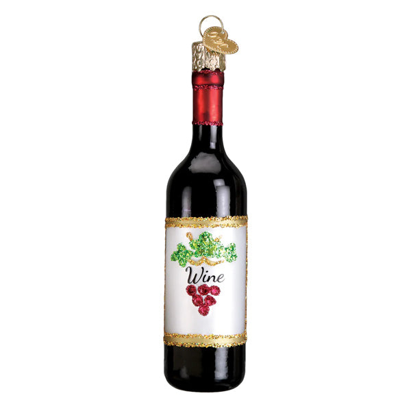 Red Wine Bottle Ornament