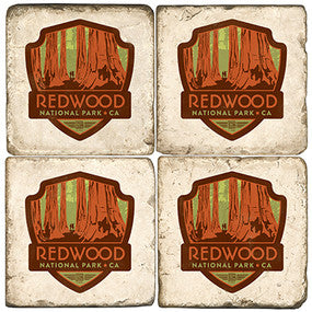 Redwood Patch Coasters