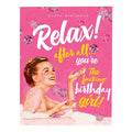 Relax Bubbles Birthday Card