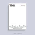Personalized RE/MAX neighborhood realtor notepad with your logo, contact information and neighborhood-inspired design.