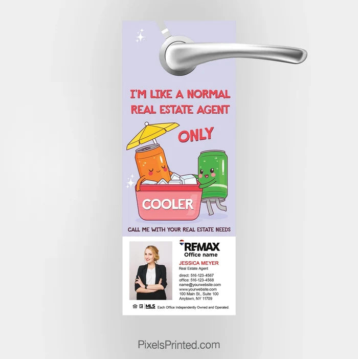 REMAX real estate cool realtor summer door hangers PixelsPrinted