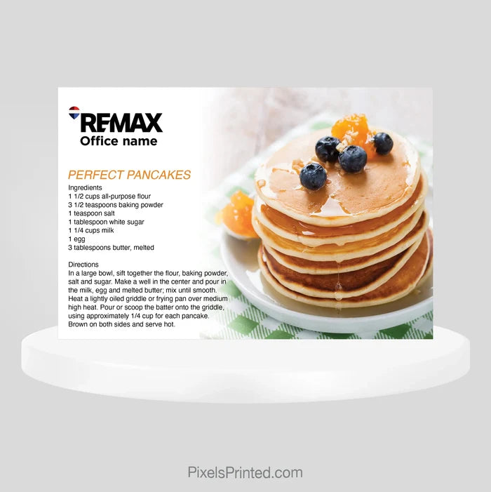 REMAX real estate recipe postcards PixelsPrinted