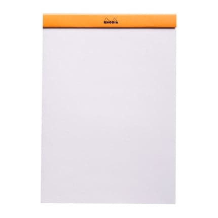 Rhodia No. 18  Head Stapled Pad (A4, Plain) - The Journal Shop