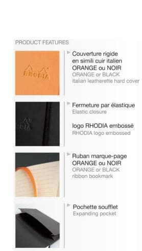 Rhodia Webnotebook A5 -- Black : Dot Grid - The Journal Shop