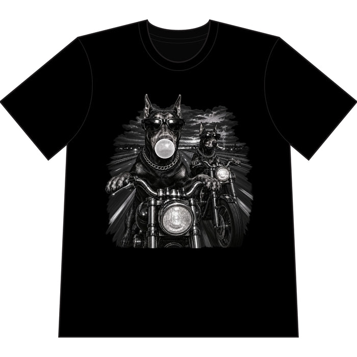 Ride or Die Dobermans Tee Heavyweight Vintage Graphic T-Shirt