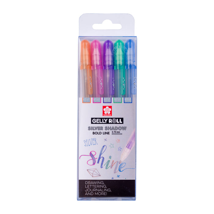 Sakura Gelly Silver Shadow Set 5 - The Journal Shop