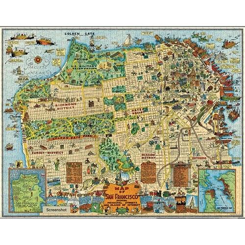 San Francisco Map Jigsaw Puzzle