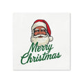 Santa Merry Christmas Cocktail Napkins,  50-Pack, 3-ply, Christmas Party Decor, Holiday Napkins