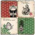 Santa Notes Drink Coasters