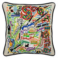 Scotland Hand-Embroidered Pillow