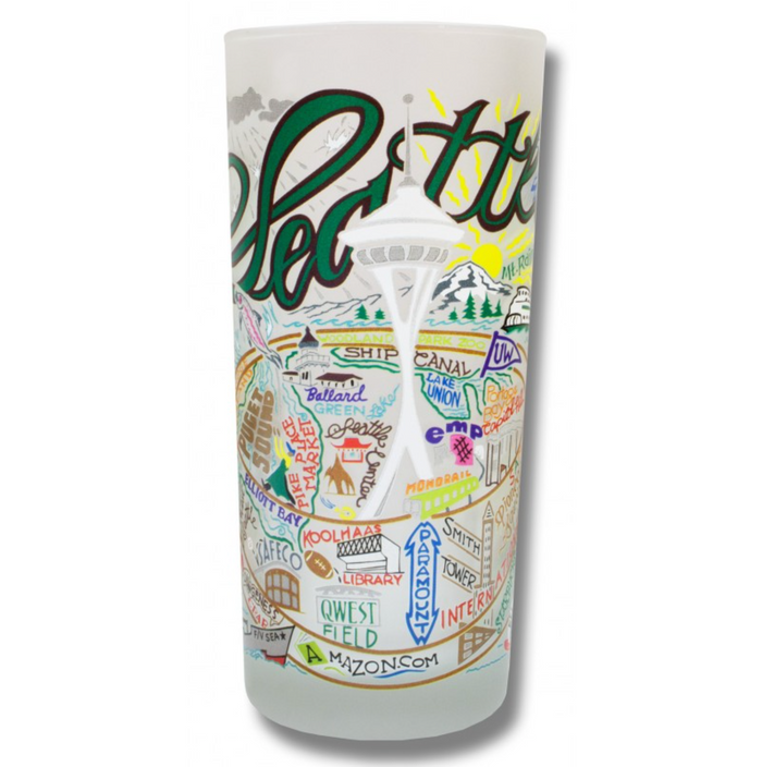 Seattle Frosted Glass Tumbler