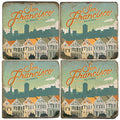 SF Painted Ladies Drink Coasters