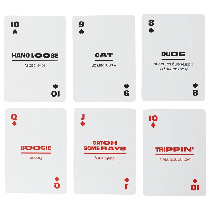 Sixties Slang Playing Cards