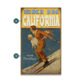 Ski In Downhill Pair Custom Sign