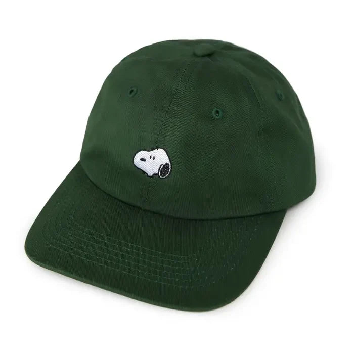 Snoopy Embroidered Dad Hat (Forest)