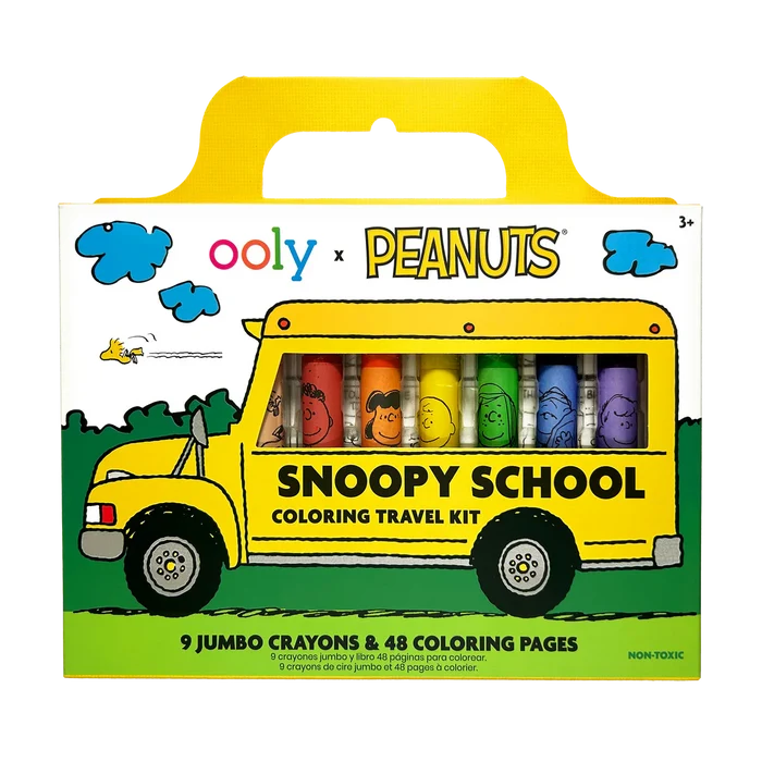 Snoopy School Coloring Travel Kit
