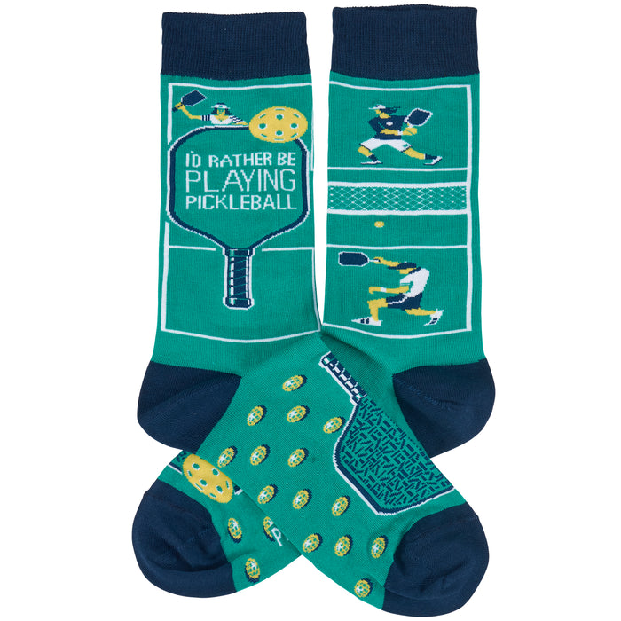 Socks - I'd Rather Be Playing Pickleball
