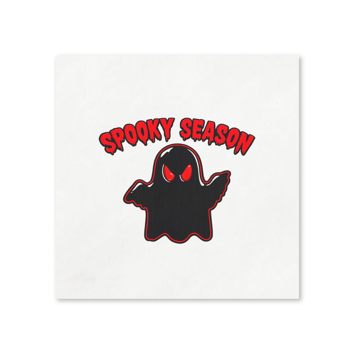 Spooky Season Ghost Cocktail Napkins, 50-Pack, 3-ply, Halloween Party Napkins