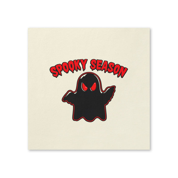 Spooky Season Ghost Cocktail Napkins, 50-Pack, 3-ply, Halloween Party Napkins