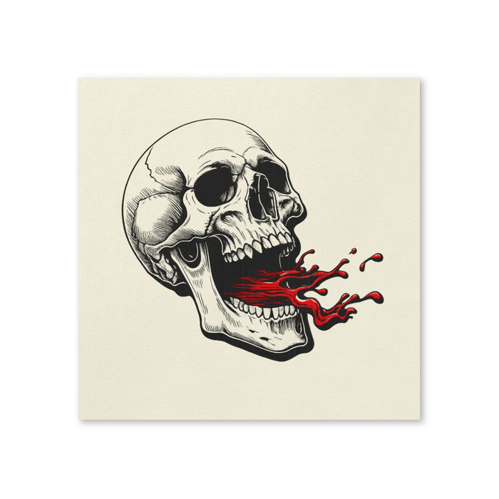 Spooky Skull Cocktail Napkins, 50-Pack, 3-ply, Halloween Party Napkins