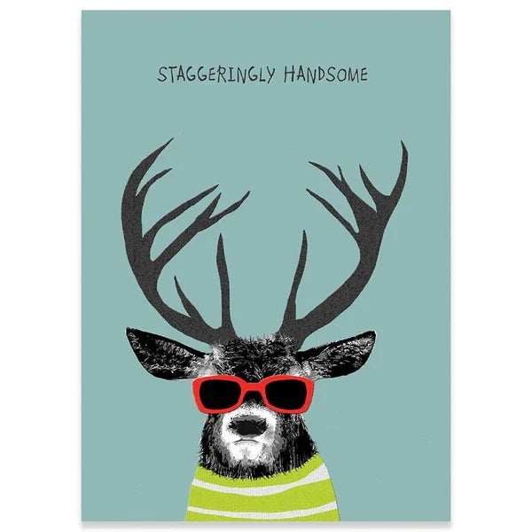 Staggeringly Handsome Birthday Card