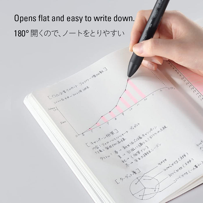 Stalogy 1/2 Year Notebook A5 dot grid with fountain-pen-friendly paper.