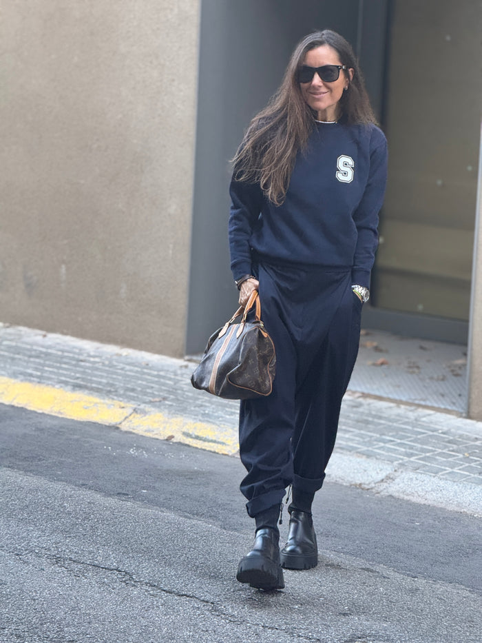 Sudadera "College Minimal" de algodón, unisex