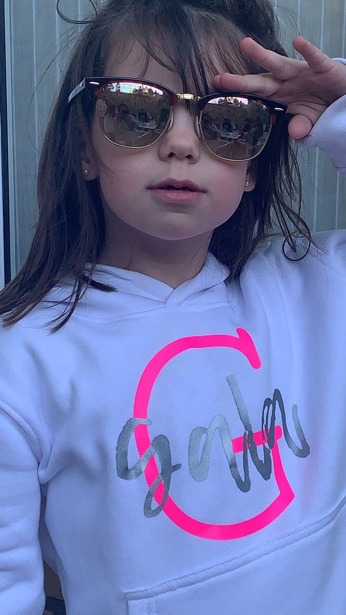 Sudadera "flúor pink kids"