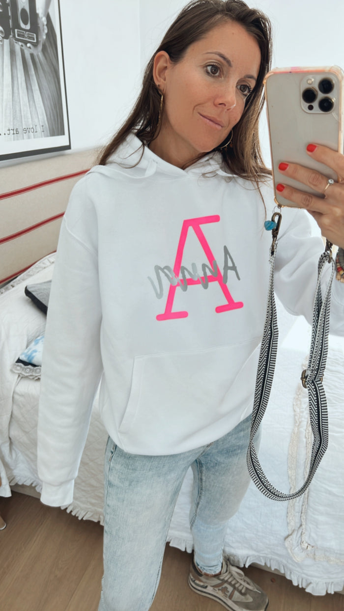 Sudadera "Fluor Pink"