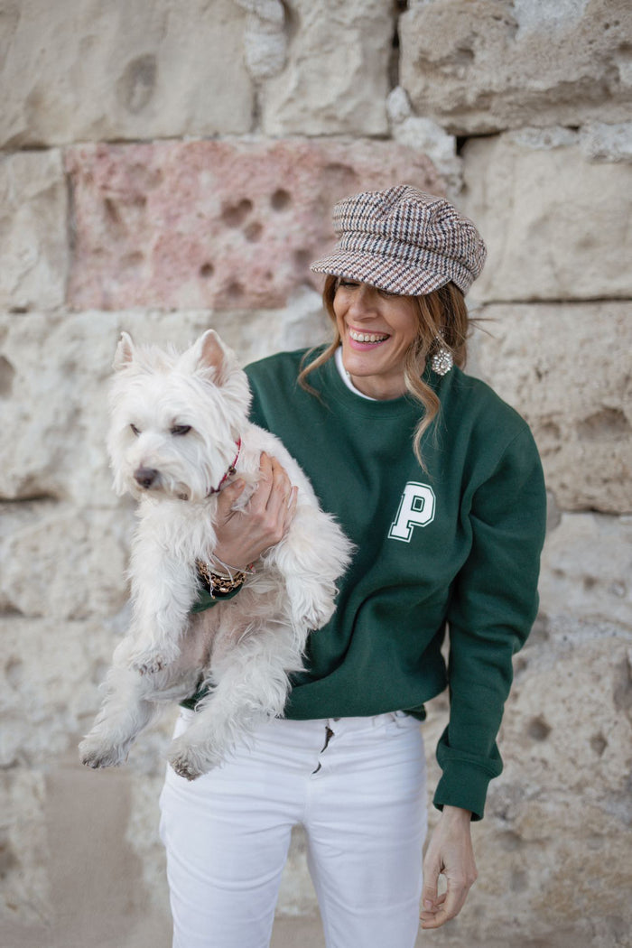 Sudadera "Green College minimal" W
