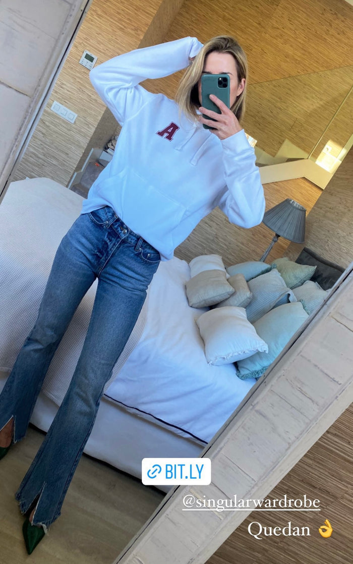 Sudadera hoodie “college minimal” W