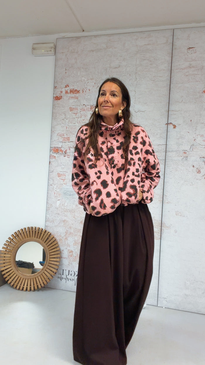 Sudadera “Leopard pink”