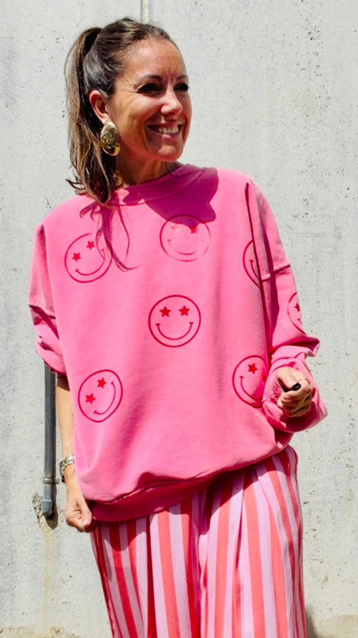 Sudadera "Smile Singular Club", rosa — vista detalle